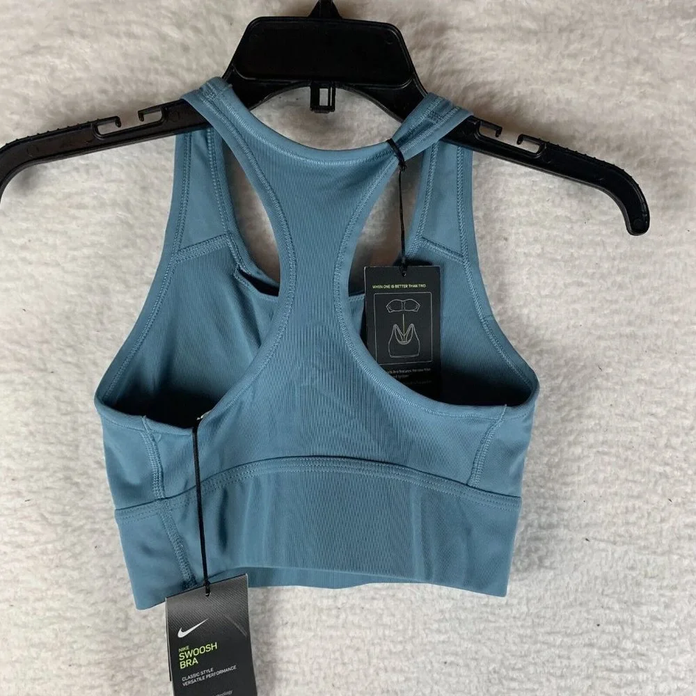 Nike Sports‎ Bra Two in One Women's XS Teal  Comfort Pad System Pullover 7390